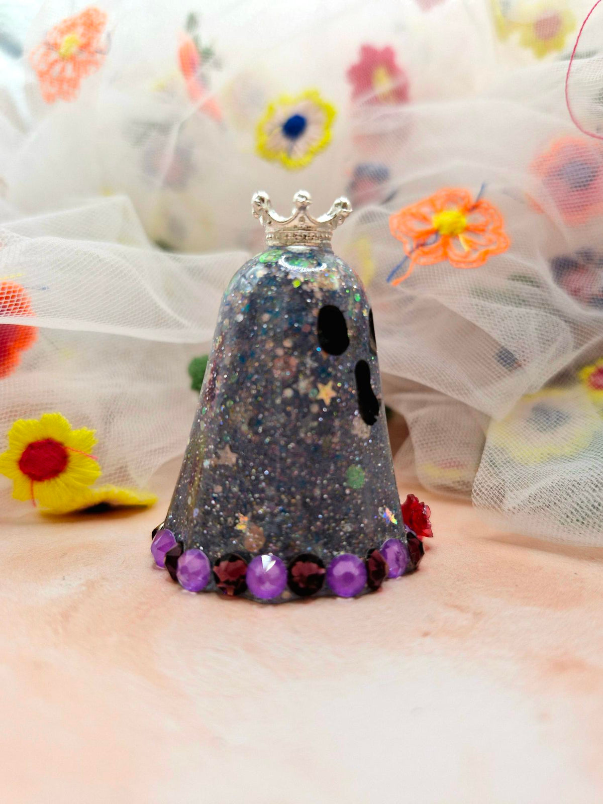 Halloween Silver Glitter Ghostie