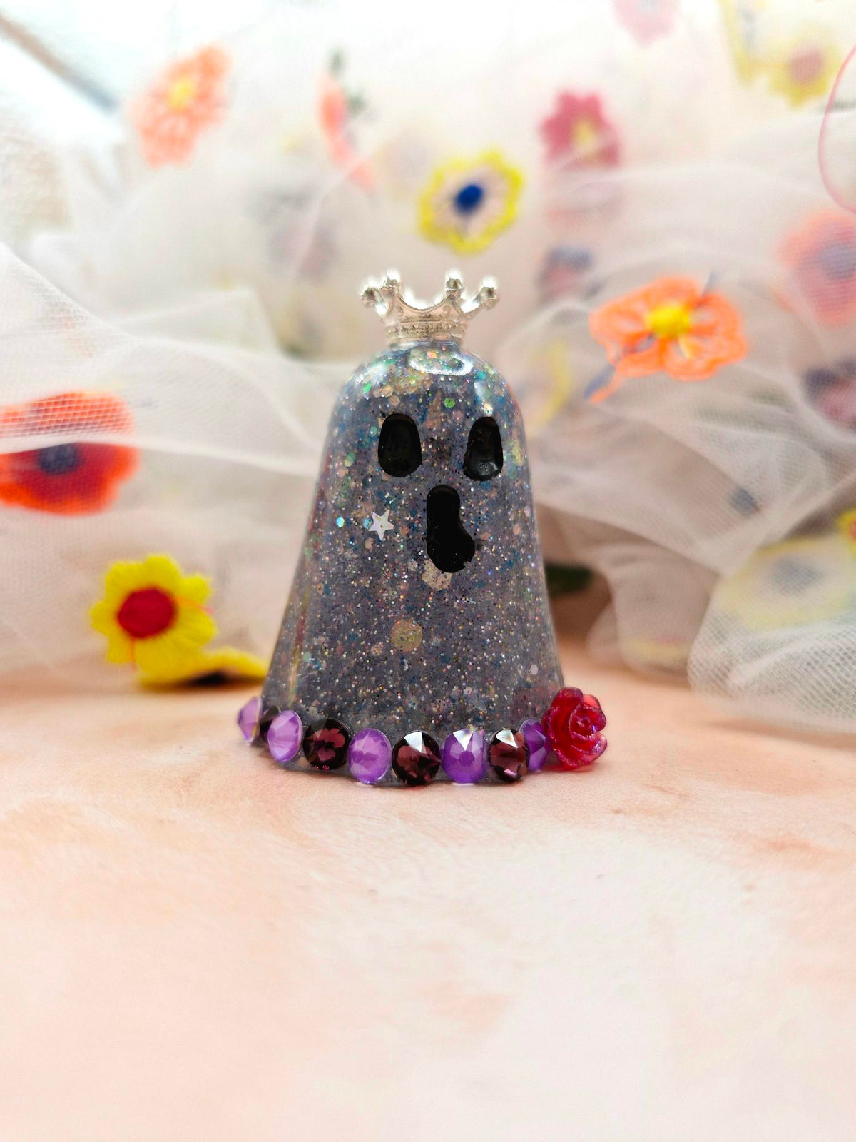 Halloween Silver Glitter Ghostie