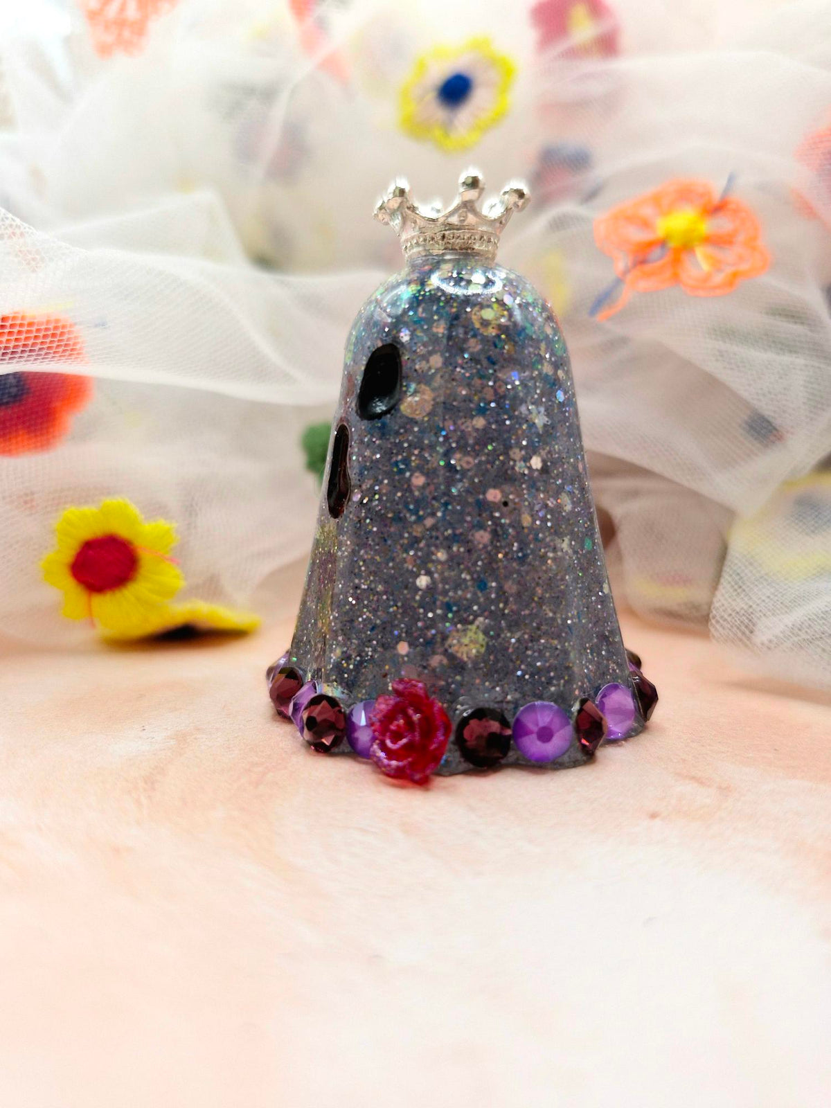 Halloween Silver Glitter Ghostie