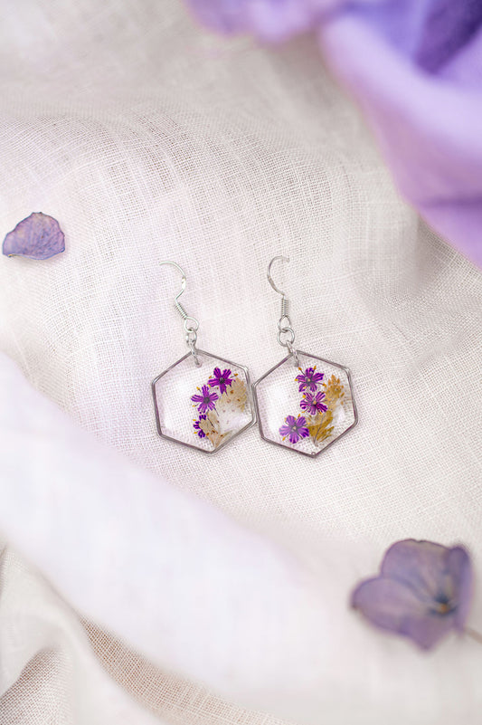 Elderflower and Fern Earrings