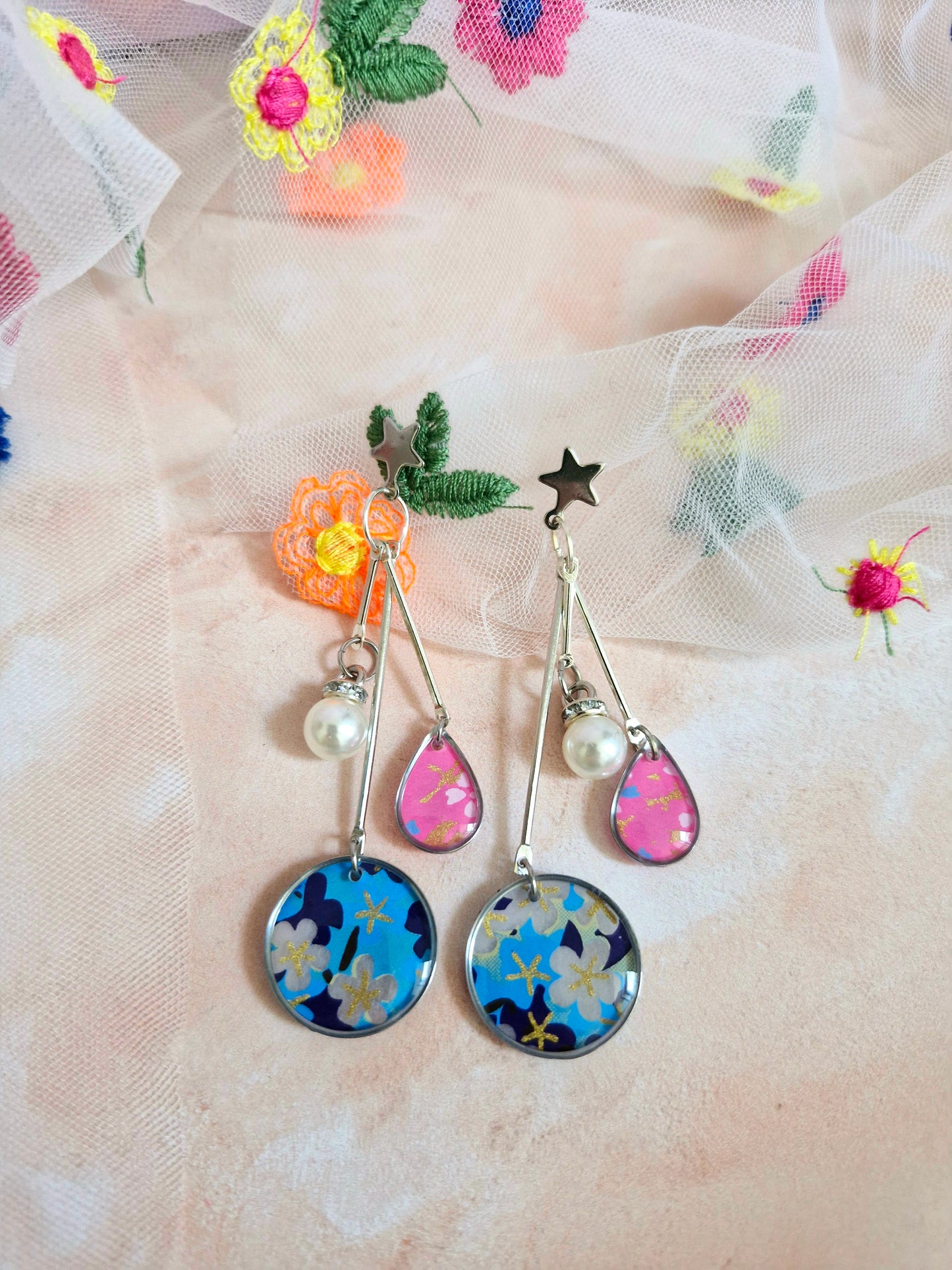 Japanese Stationary Paper Earrings