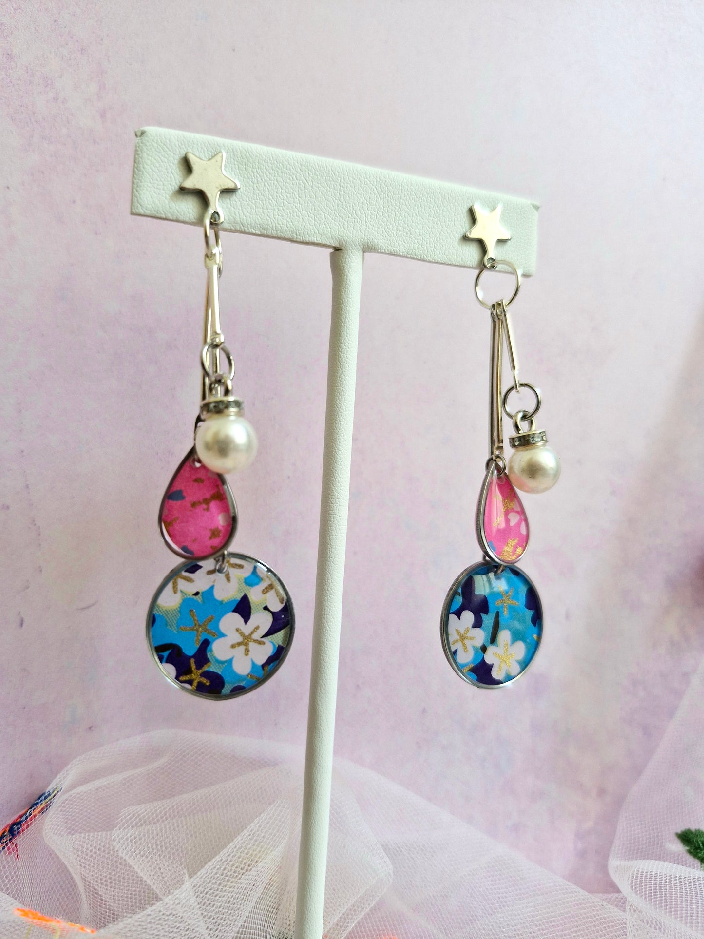 Japanese Stationary Paper Earrings