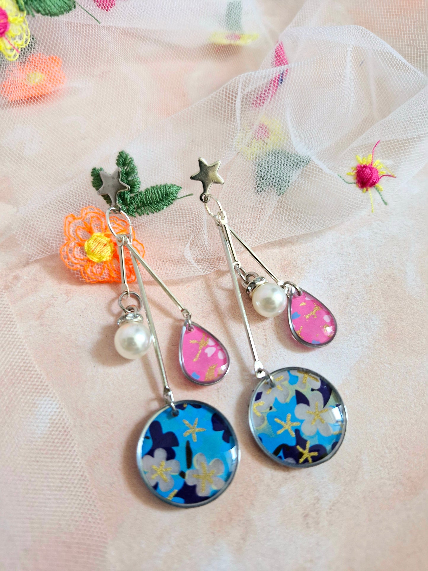 Japanese Stationary Paper Earrings